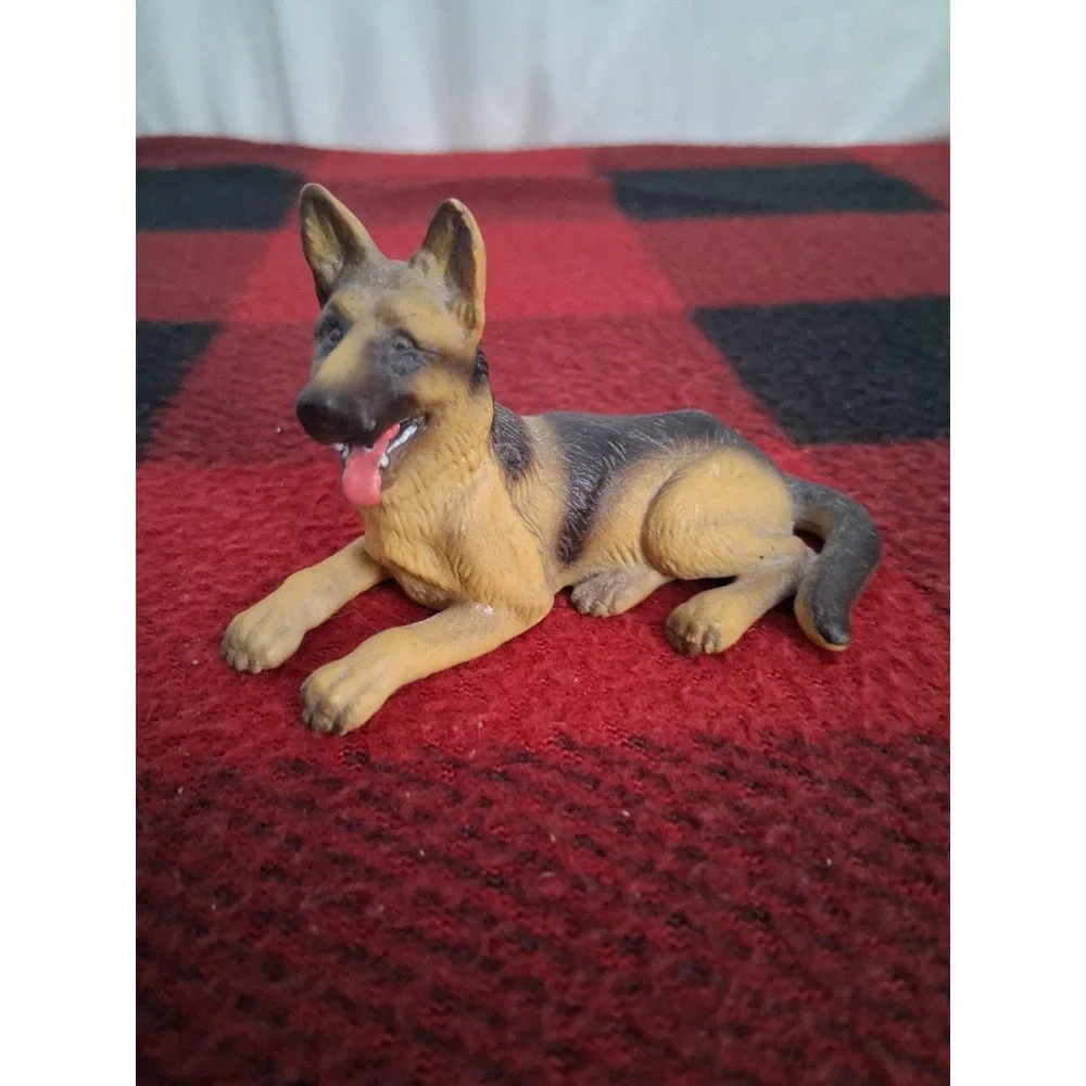 Vintage Schleich German Shepherd Dog Animal Toy PVC Figure Retired 1994